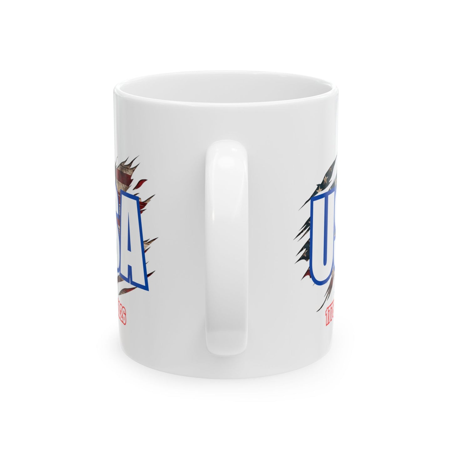 USA Pride Ceramic Mug - Perfect Gift for a Veteran