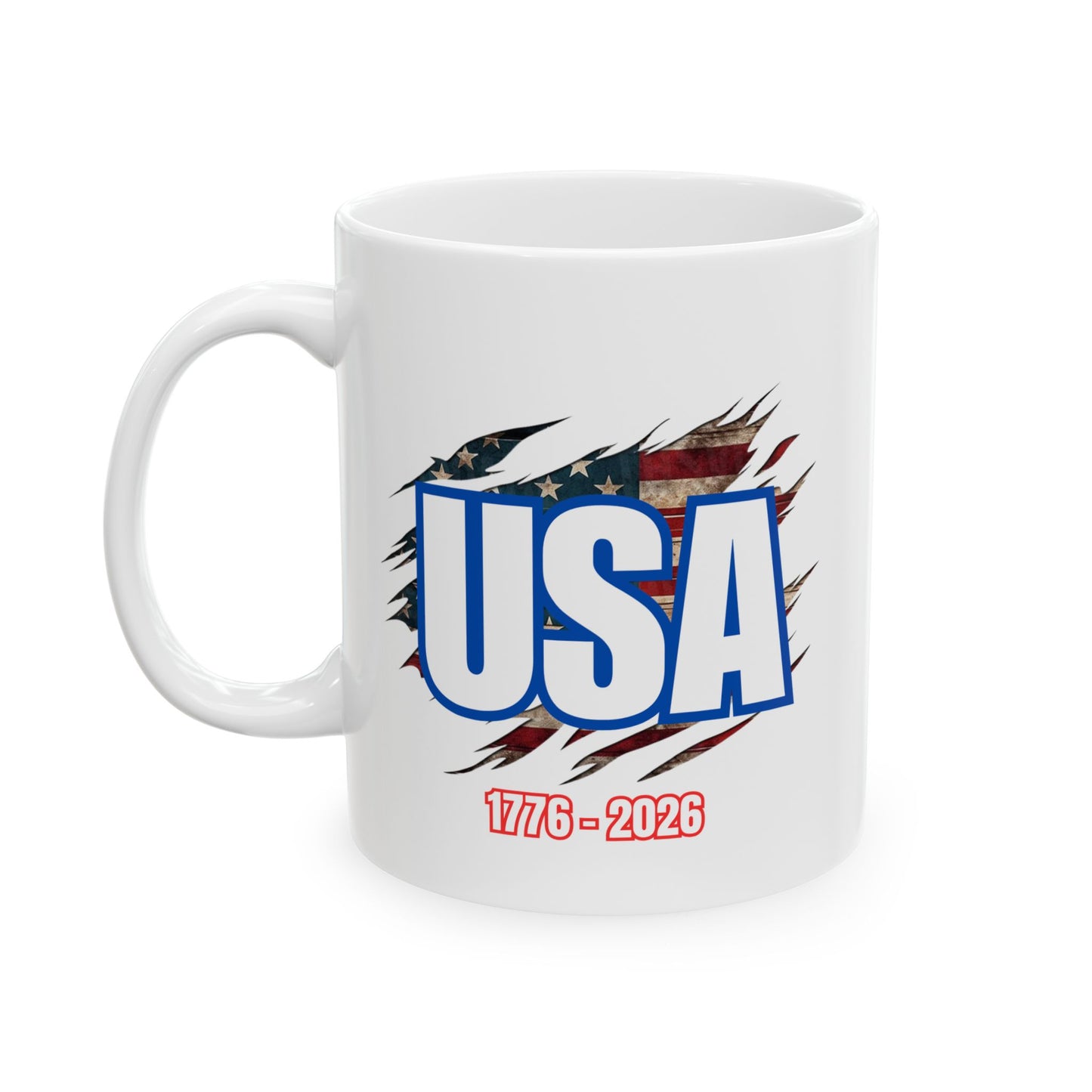 USA Pride Ceramic Mug - Perfect Gift for a Veteran