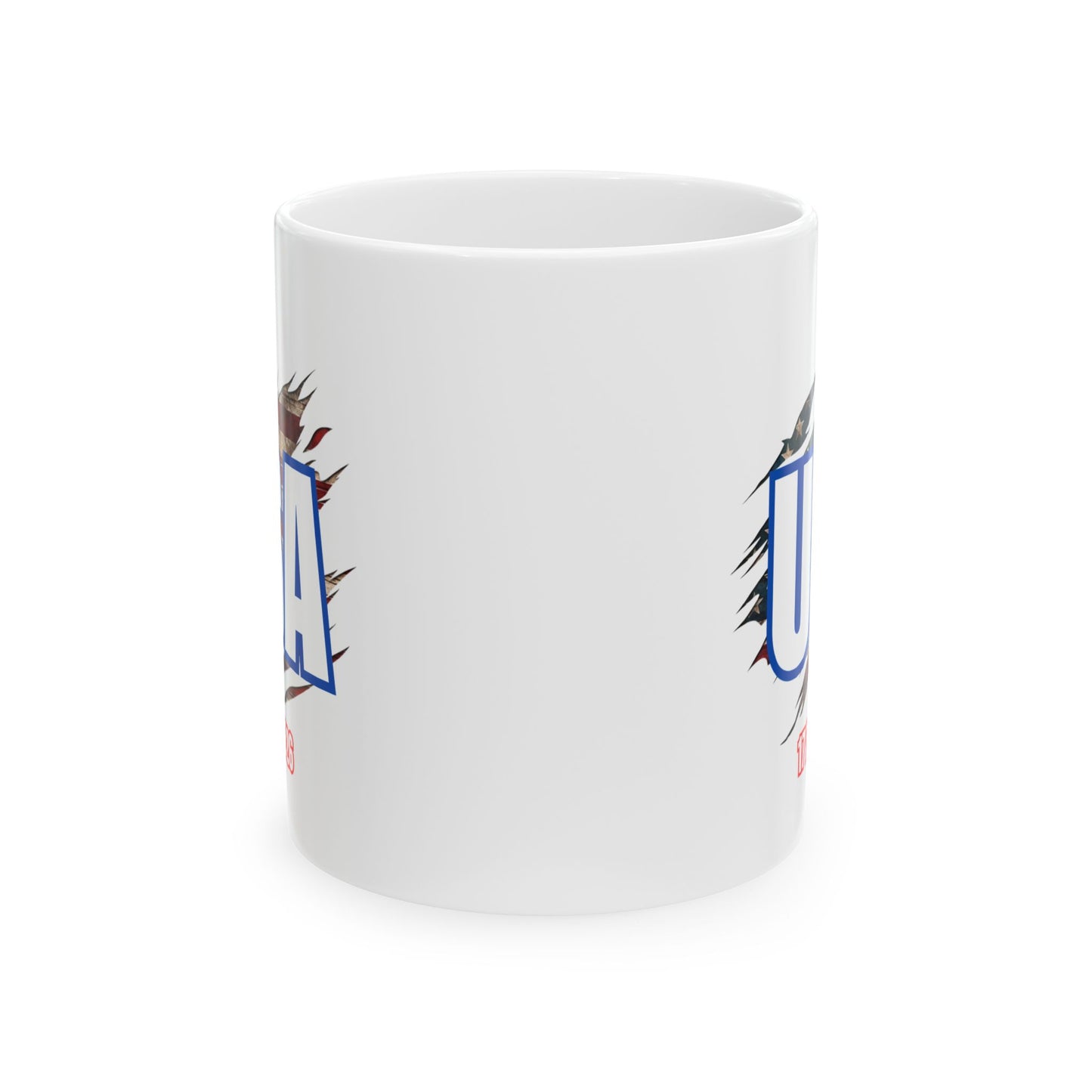 USA Pride Ceramic Mug - Perfect Gift for a Veteran