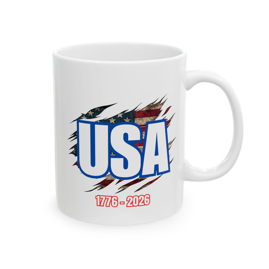 USA Pride Ceramic Mug - Perfect Gift for a Veteran